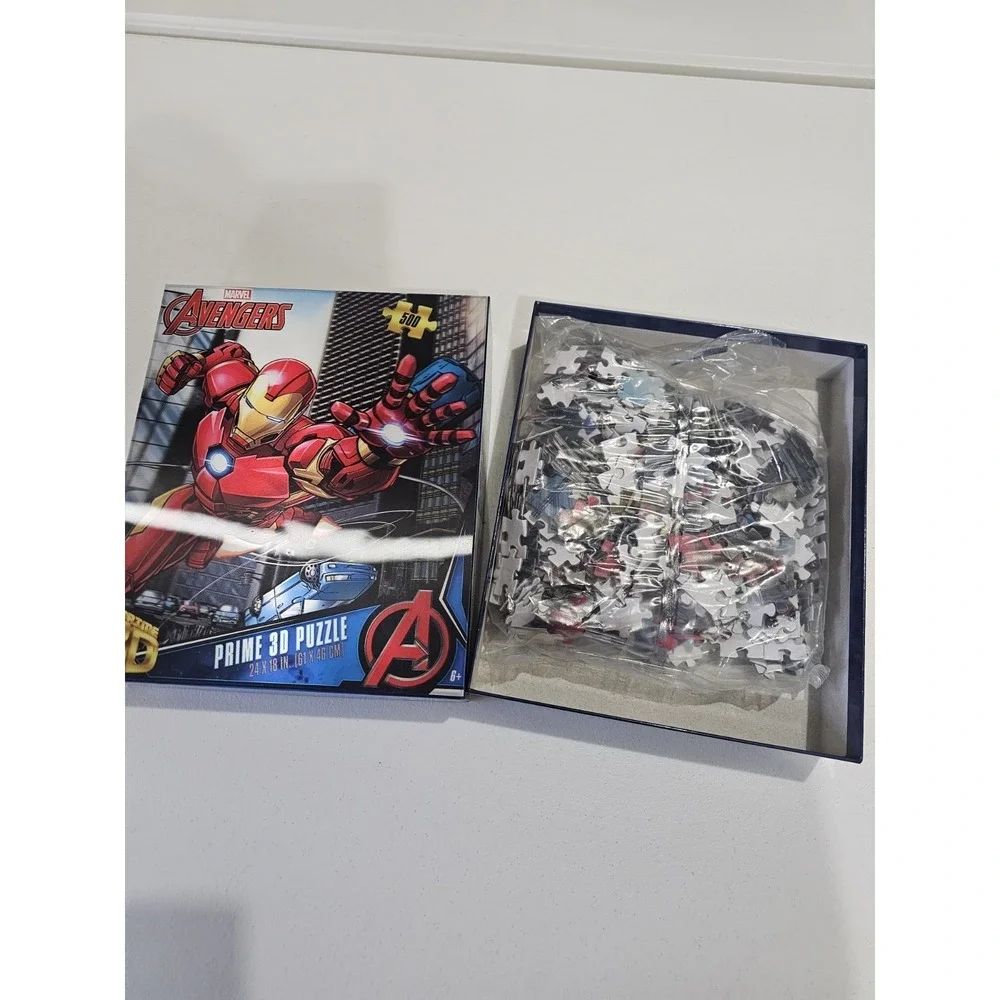 Marvel‎ Avengers Iron Man Prime 3D Puzzle 500 Pieces 24x18 Open Box